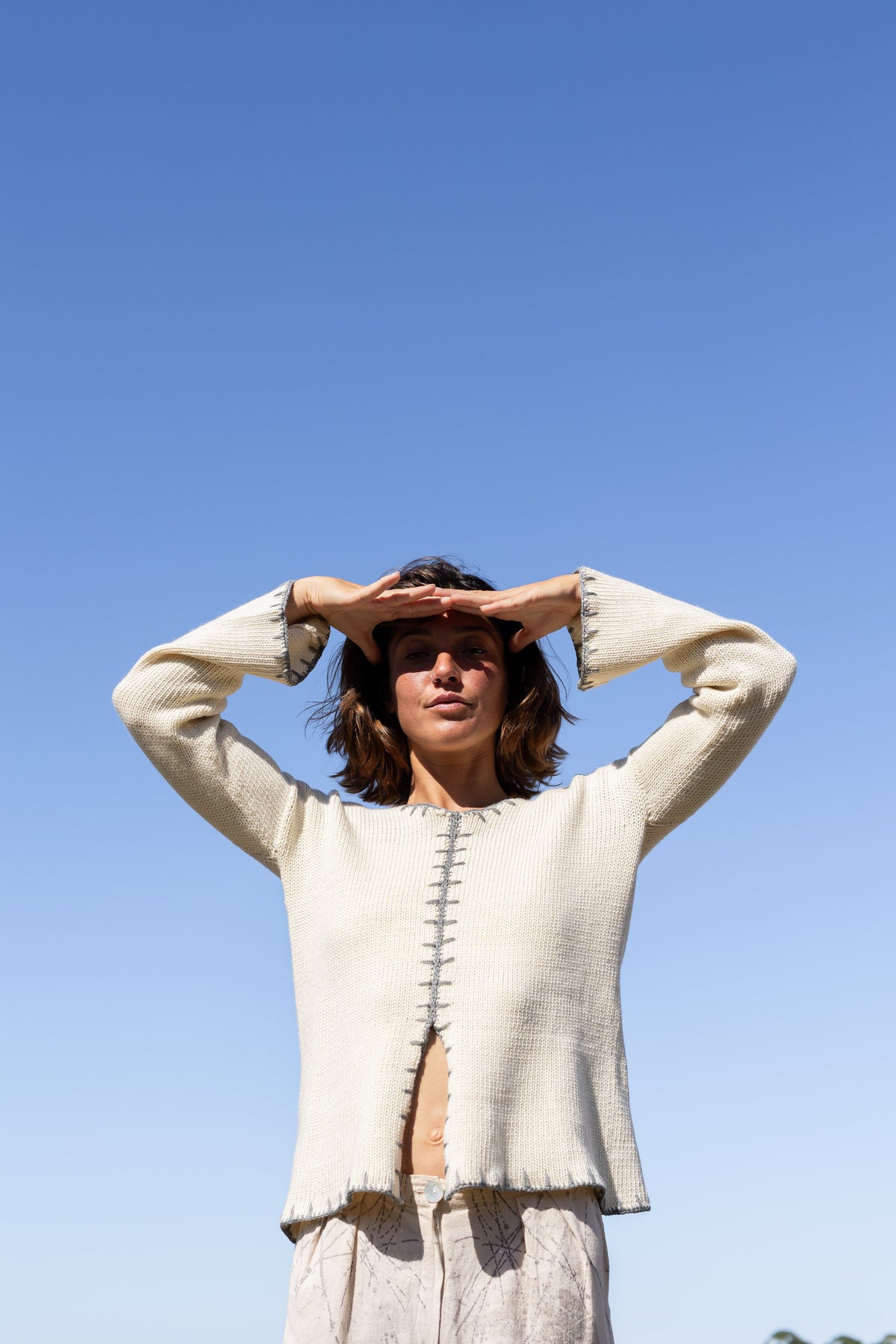 Sweater Libélula - Crudo/Marrón