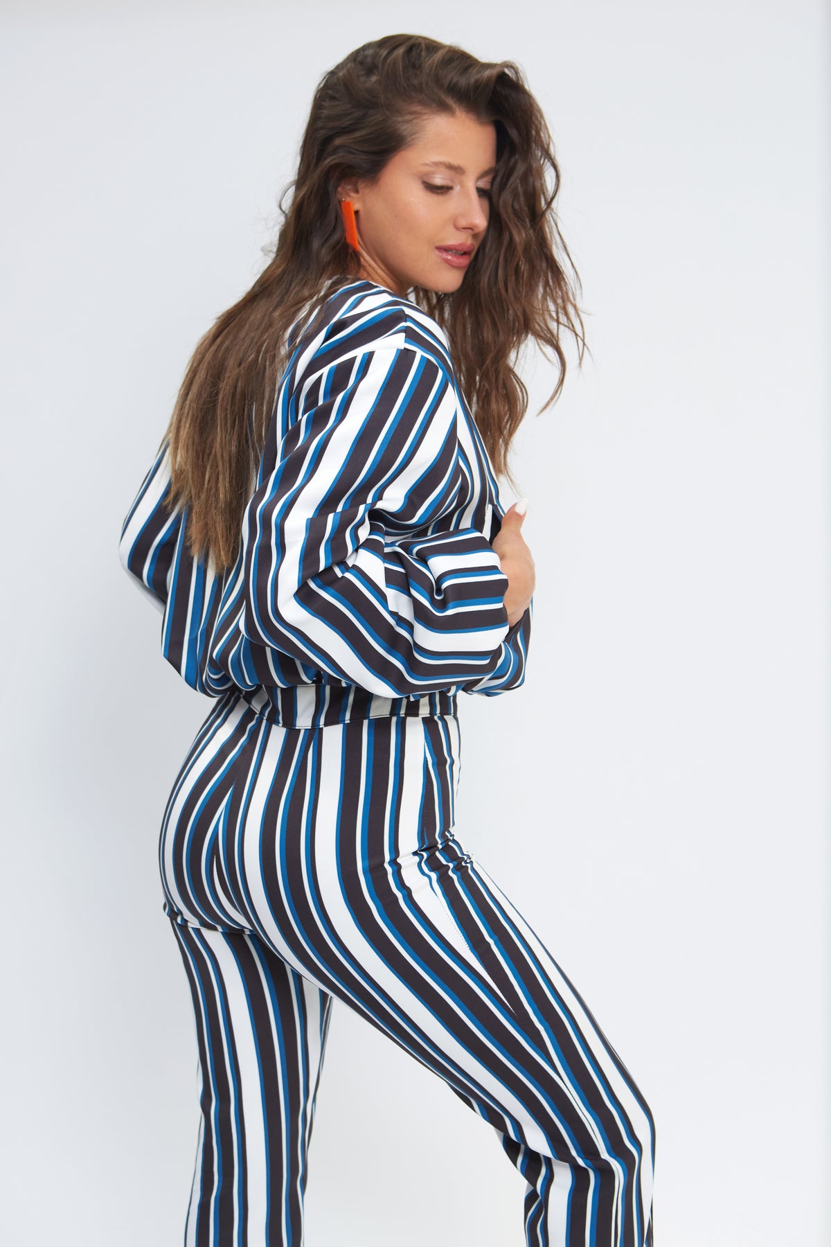 BOMBER HALO PRINT AZUL