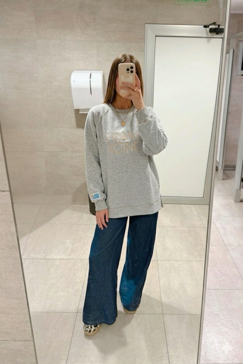 SWEATSHIRT MOUNTAIN - GRIS MELANGE
