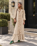 VESTIDO OLAS - BEIGE