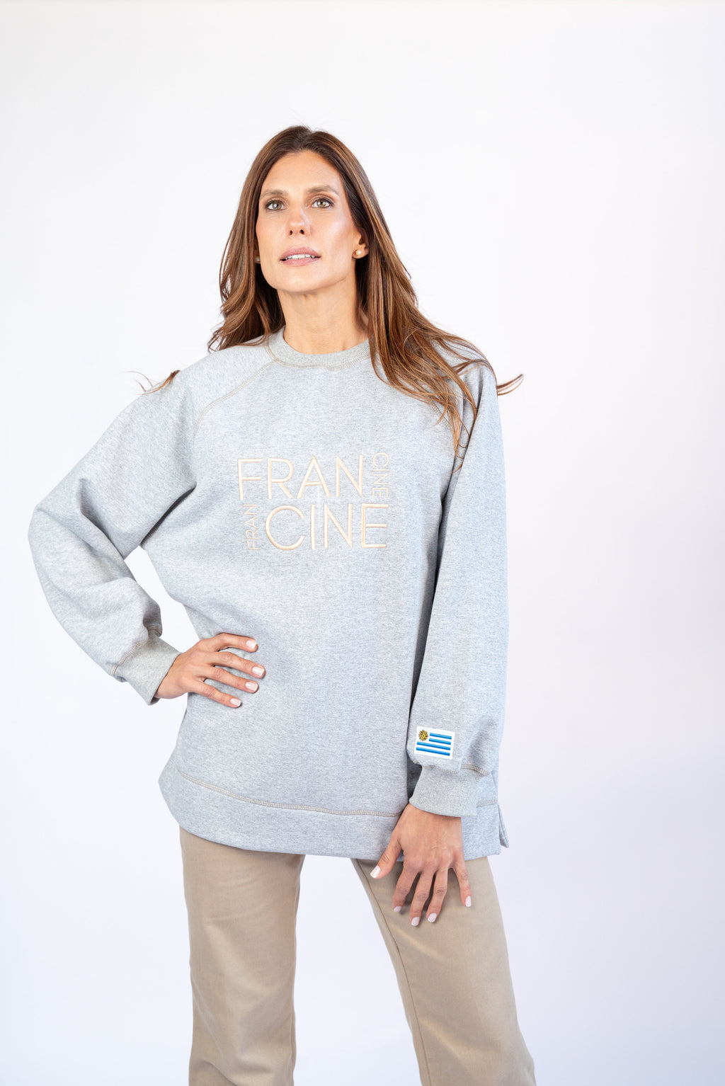 SWEATSHIRT MOUNTAIN - GRIS MELANGE