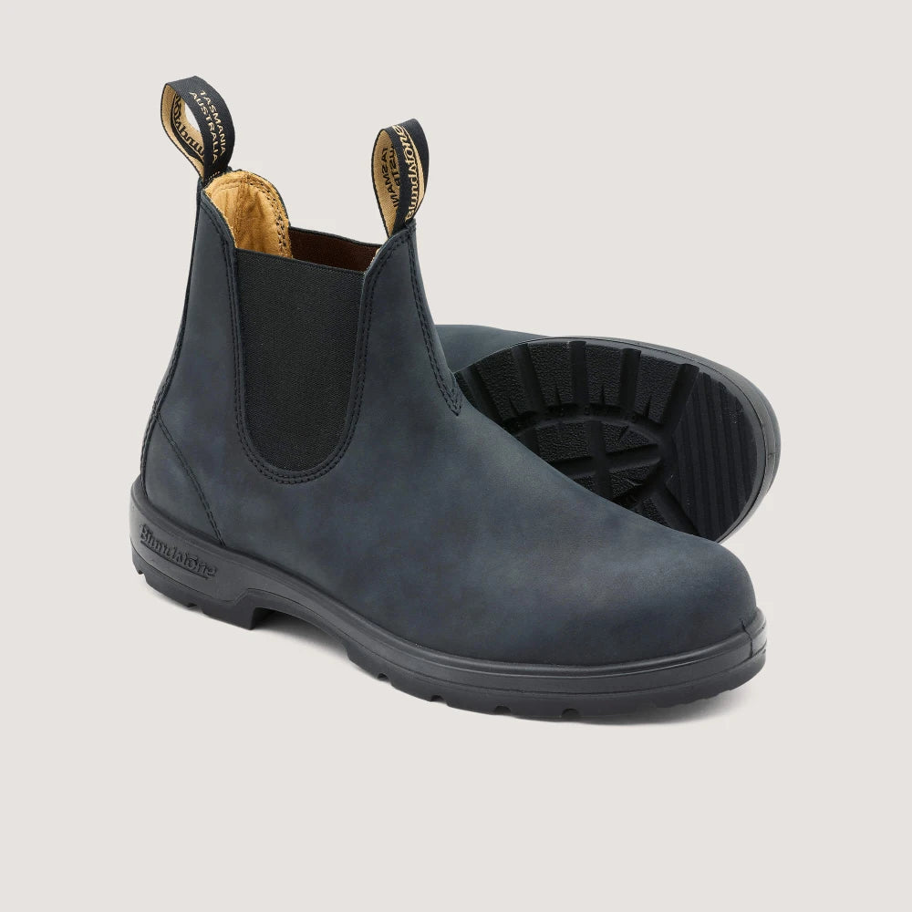 ELASTIC SIDE BOOT RBLACK RUSTIC BLACK - Blundstone