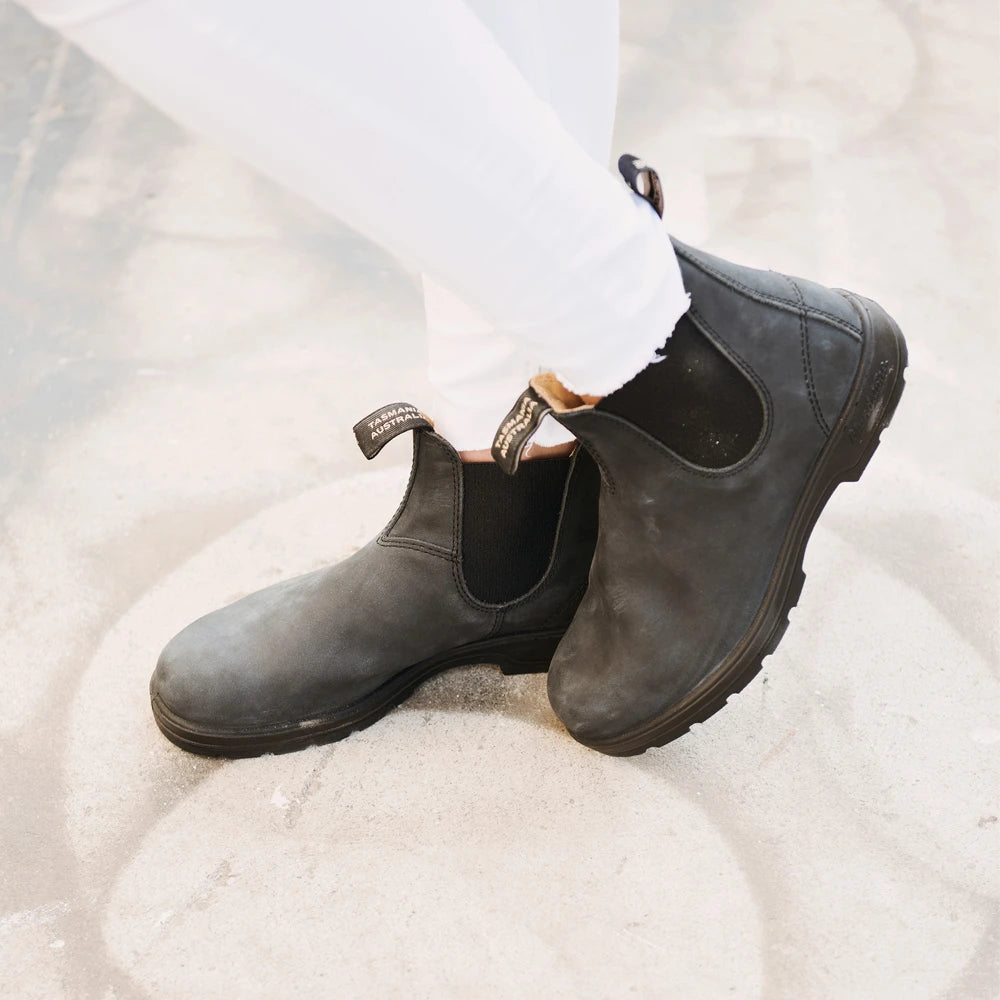 ELASTIC SIDE BOOT RBLACK RUSTIC BLACK - Blundstone