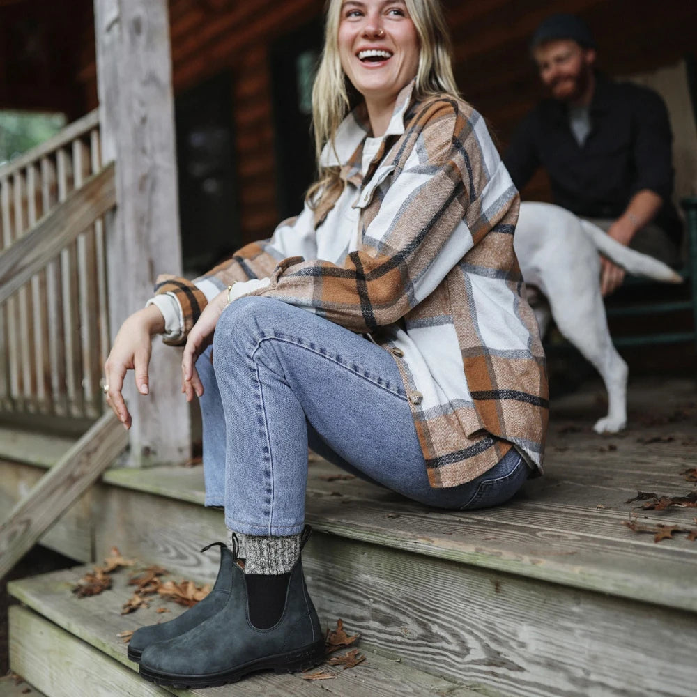ELASTIC SIDE BOOT RBLACK RUSTIC BLACK - Blundstone