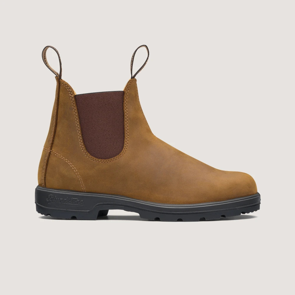 ELASTIC SIDE BOOT V CUT C BROWN - Blundstone