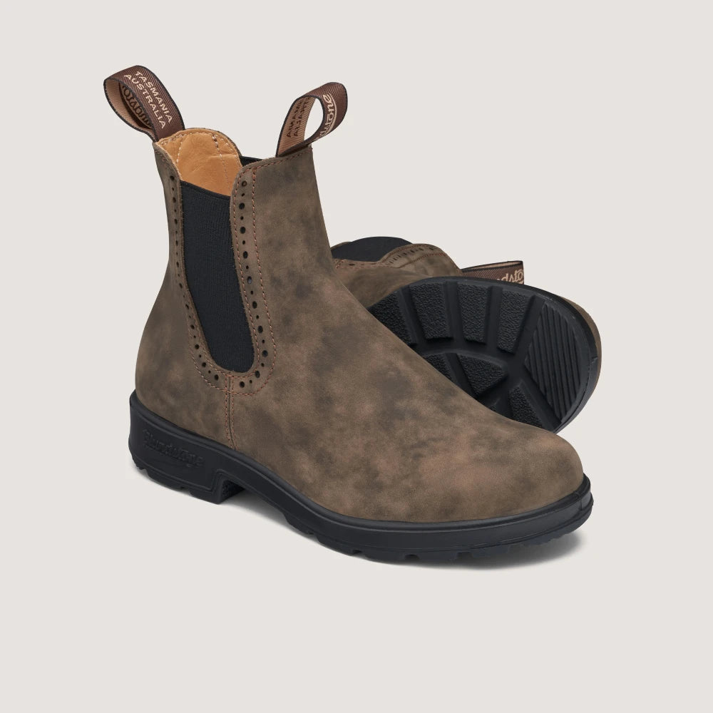 WOMENS HIGH TOP ELASTIC RUSTIC BROW - Blundstone