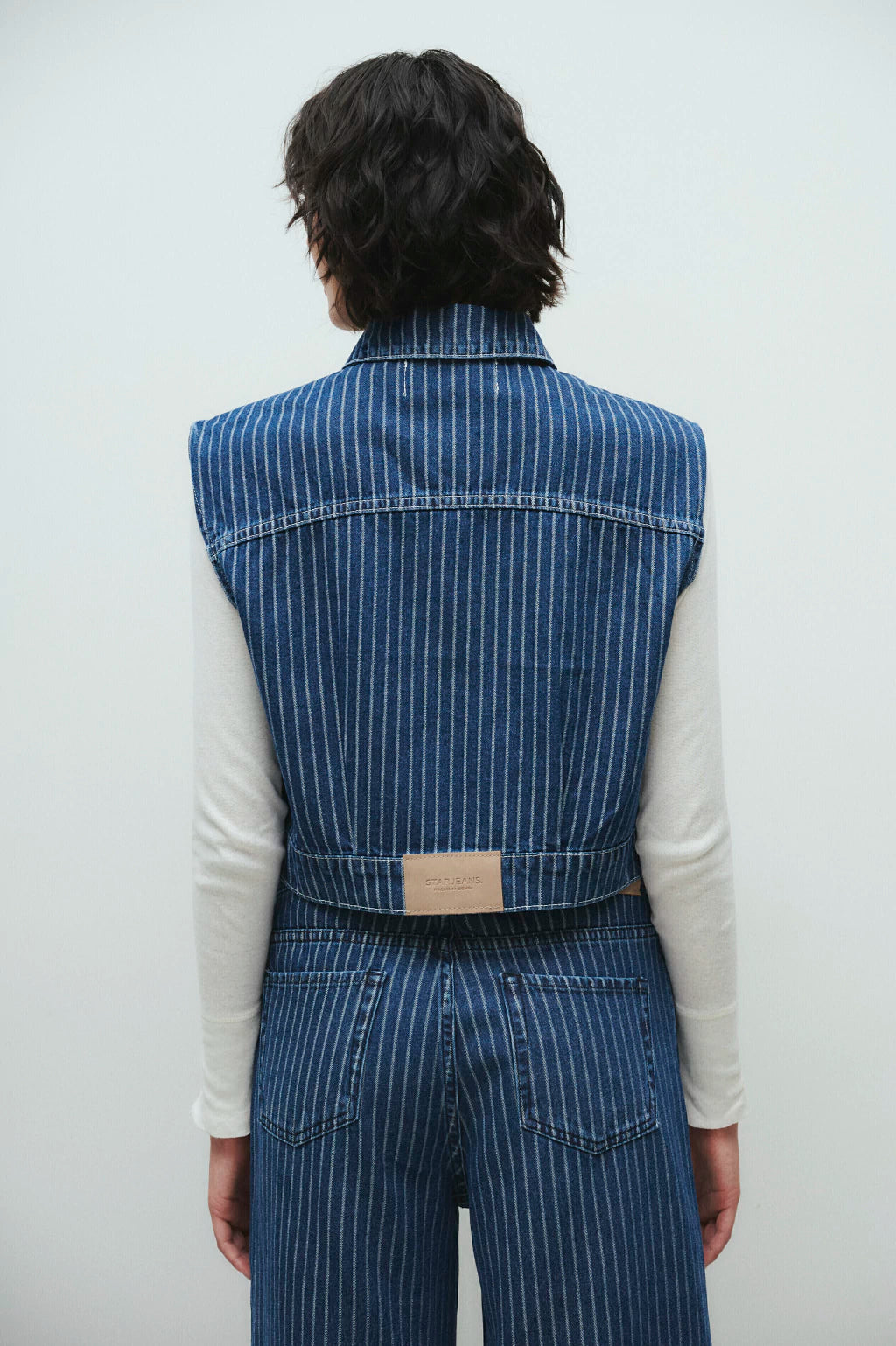 CHALECO CROP RAYADO - STAR JEANS