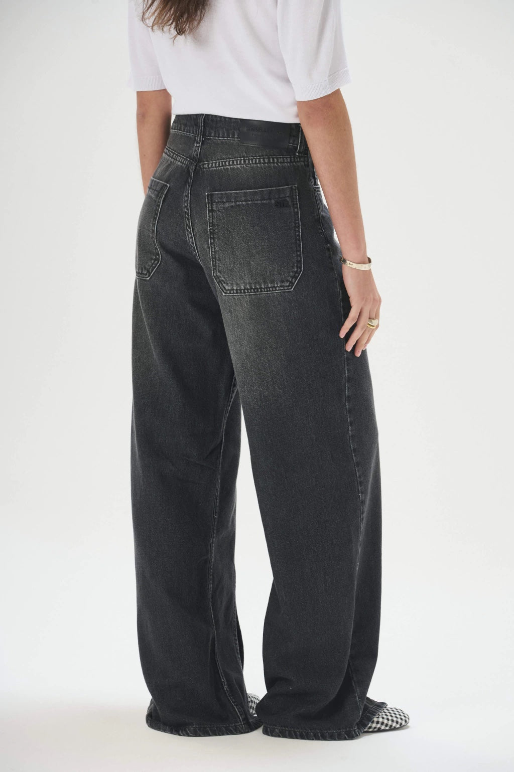 JEAN WIDE LEG SCARLET BLACK - STAR JEANS