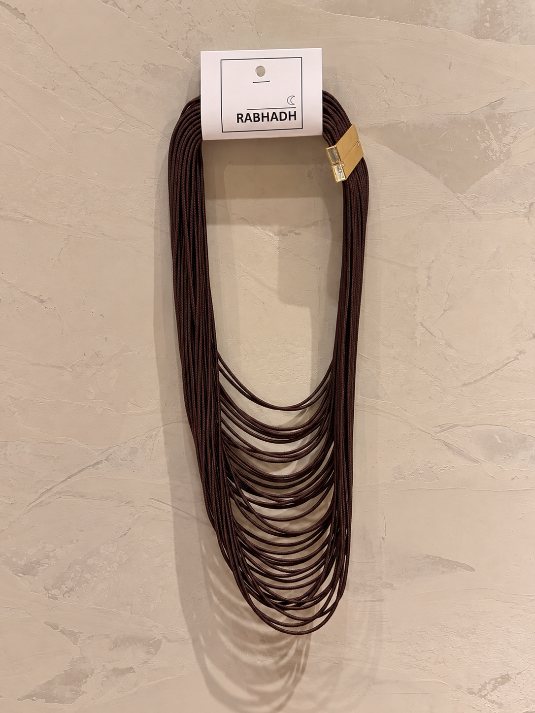 COLLAR ANTONIA CUERDAS MARRON - RABHADH