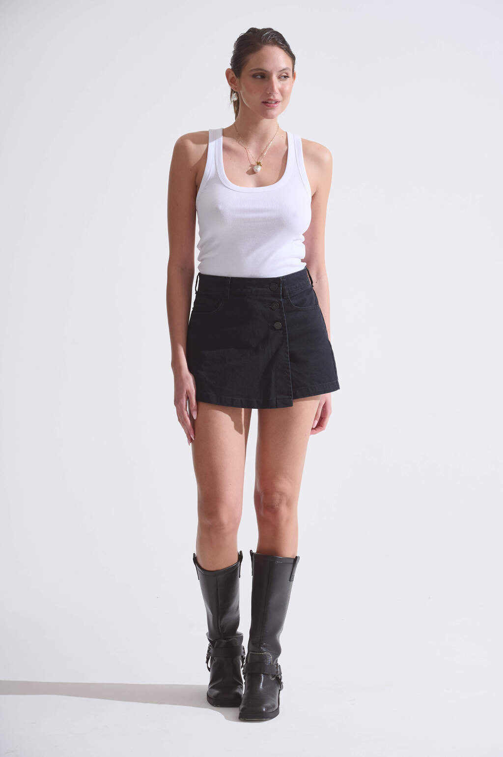 SHORT DENIM JOYFULL BLACK