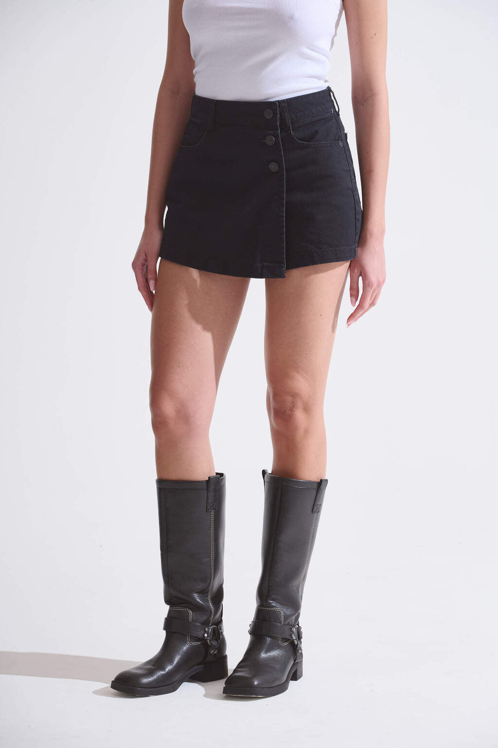 SHORT DENIM JOYFULL BLACK